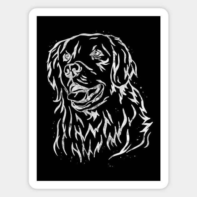 Golden Retriever dog Magnet by Yahya Art